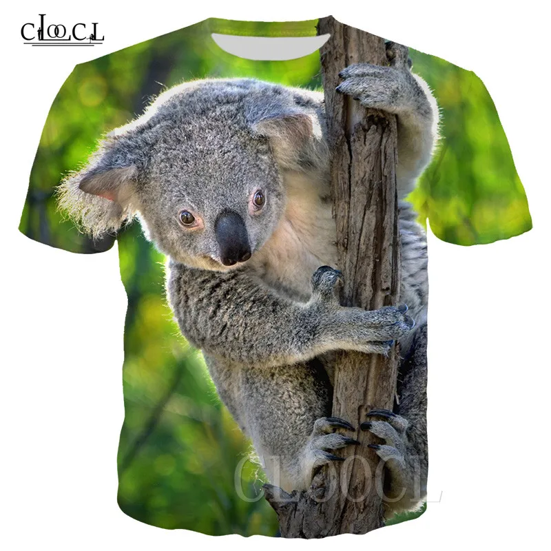 

Fashion Koala Bear T-shirt 3D Print Funny Animal Koala Men Women Anime Tee Tops Streetwear T Shirt Harajuku Short Sleeve Tshirts