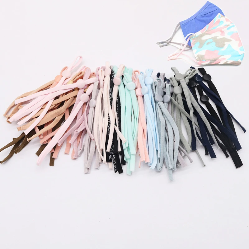 1000 шт. Регулируемый эластичный ремешок с пряжкой шнур растягивающаяся веревка