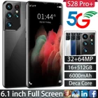Смартфон S28 pro + на Android 2021, экран 512 дюйма, 16 ГБ + 6,1 ГБ