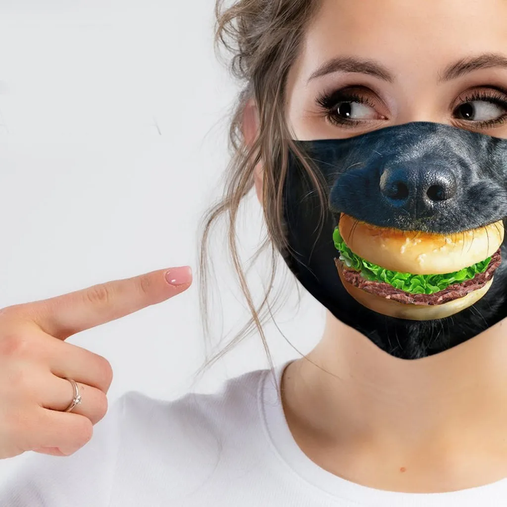1 шт. маска для лица с изображением собаки рта милые домашние маски принтом