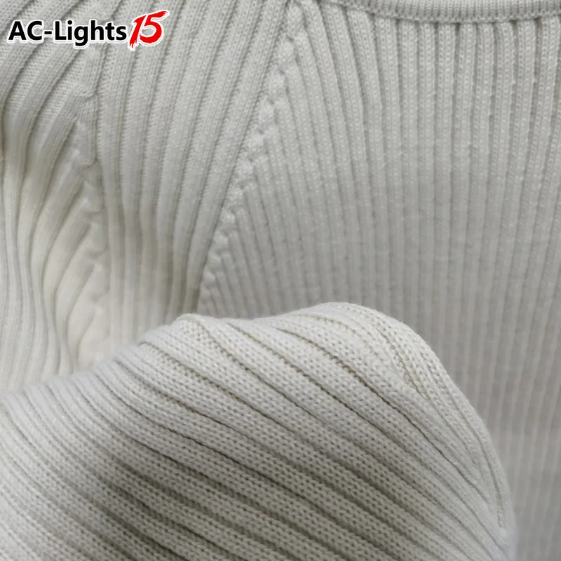 Женское трикотажное платье-свитер в рубчик с высоким воротником - купить по