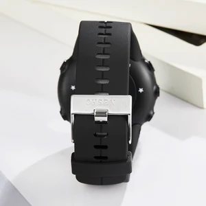 Ремешок OHSEN силиконовый для часов, резиновый браслет с пряжкой с язычком, черный, красный, синий, зеленый, 1805