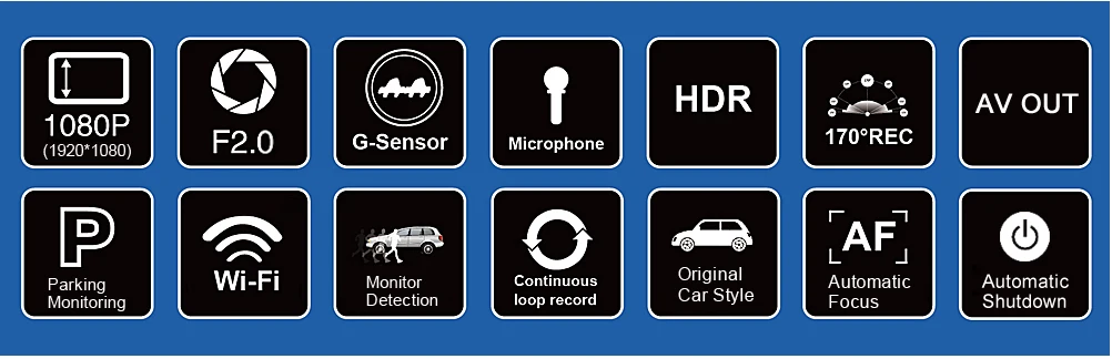 SINOSMART sony IMX323 1080P Wifi Автомобильный видеорегистратор Dash цифровой видеорегистратор для Geely Atlas общая модель 4WD управление приложением