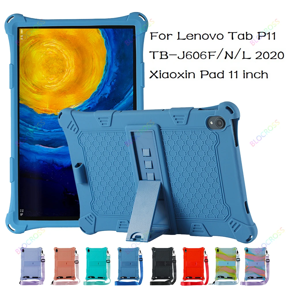 

Stand Case for Lenovo Tab P11 TB-J606F J606N J606L Silicon Shockproof Cover for Lenovo P11 J606 Xiaoxi Pad 11" Protective Shell