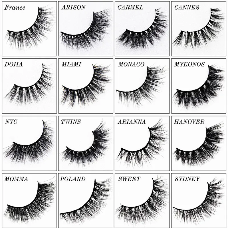 3D Искусственные ресницы коричневые густые Длинные Накладные пушистые для