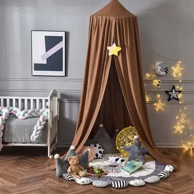 

Детская москитная сетка для кроватки, висячая купольная занавеска принцессы для девочек, детская игровая палатка, декор для комнаты