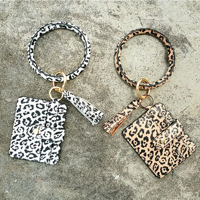 

Fashion Card Bag for Women PU Leather Tassel Wallet Wristlet Purse Card Key Holder Pouch