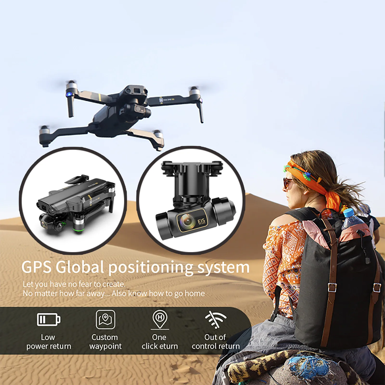 KAIONE 8K Камера 3 осевой карданный бесщеточный 5G Wi Fi FPV GPS Квадрокоптер с