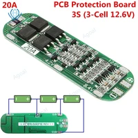 1pcs 3s 20a li ion lithium battery 18650 charger pcb bms protection board 12 6v cell