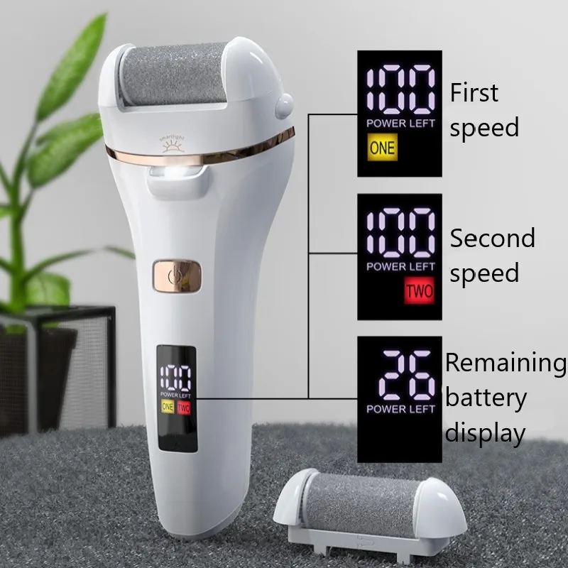 Rechargeable Electric Foot Rasp Pedicure Sander Waterproof 2 Speeds to Eliminate Feet Dead Skin and Calluses | Красота и здоровье