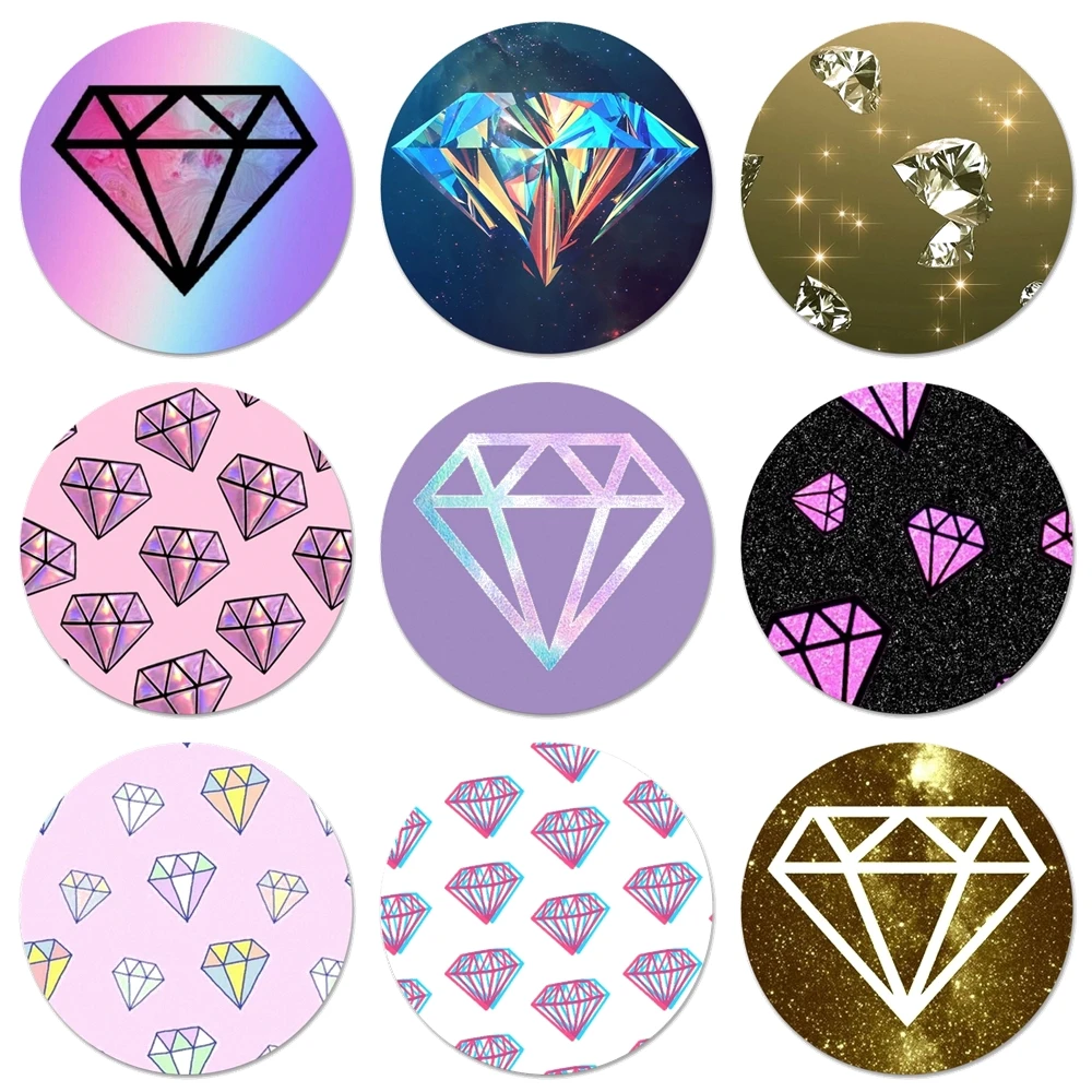 58mm Dope Diamond Badge Brooch Pin Accessories For Clothes Backpack Decoration gift
