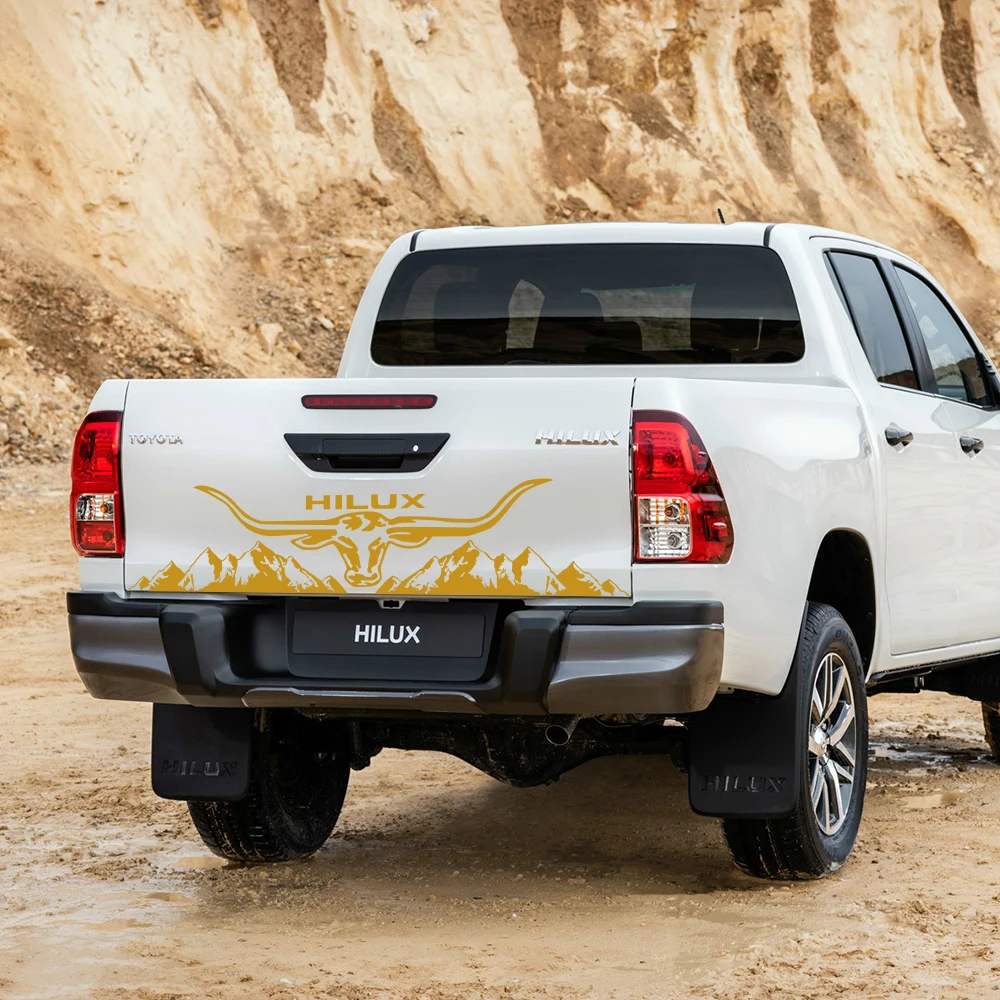 Виниловая пленка для багажника 3 шт. детали тюнинга автомобиля Hilux Toyota Revo Vigo -