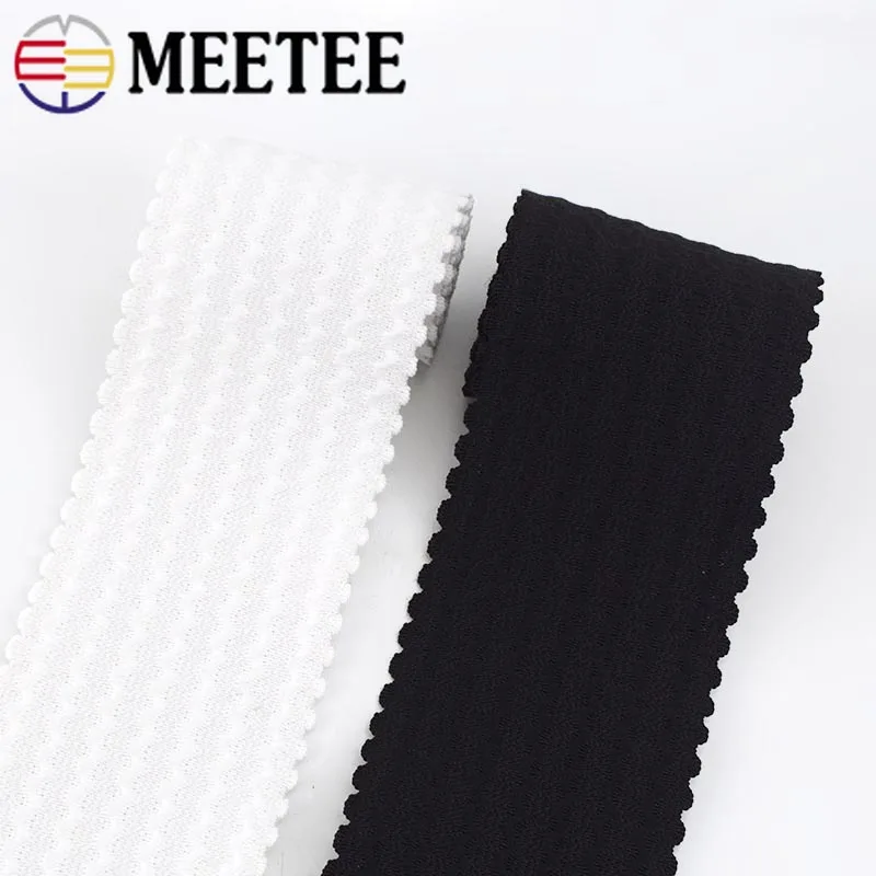 Meetee 5/10 метров 6 см полиэстер волна Эластичная лента юбка брюки пояс Резиновая лента тесьма DIY тканевый пояс, аксессуары для шитья