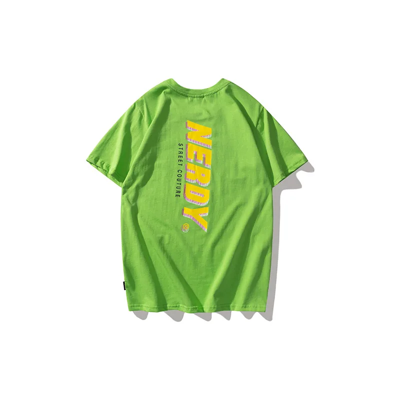 

2021 Summer New Fashion Brand Printing Casual round Neck Same Earrings for Couple Short Sleeve T-shirt