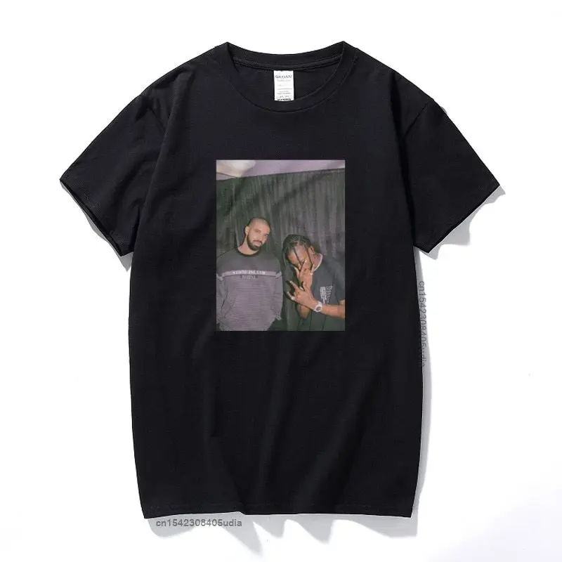 

Drake And Travis Vintage Style Graphic T Shirts For Men Camisas Harajuku Streetwear Rapper Tshirts Cotton T-Shirt Eu Size
