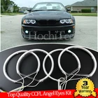 Комплект ангельские глазки CCFL, высокое качество, кольцо с теплым белым ореолом для BMW E46, 325i, 325xi, 330i, 330xi, с HID фарами 1999-2005, Demon Eye
