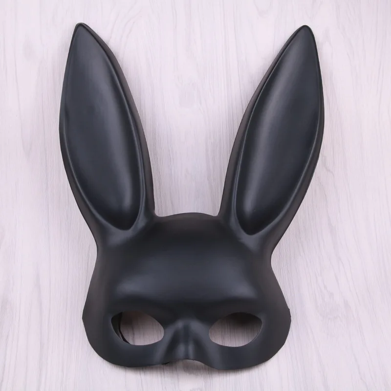 Halloween mask bar Bachelor party masquerade fun bunny ears girl black and white | Дом и сад
