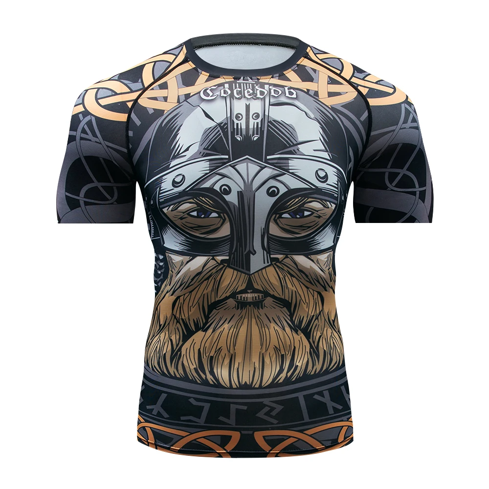 UFC BJJ T camisa Homens Camisa De compresssano Skin Tight termicas Sob Rashguard с коротким рукавом Майки Cruz fit exercio Da