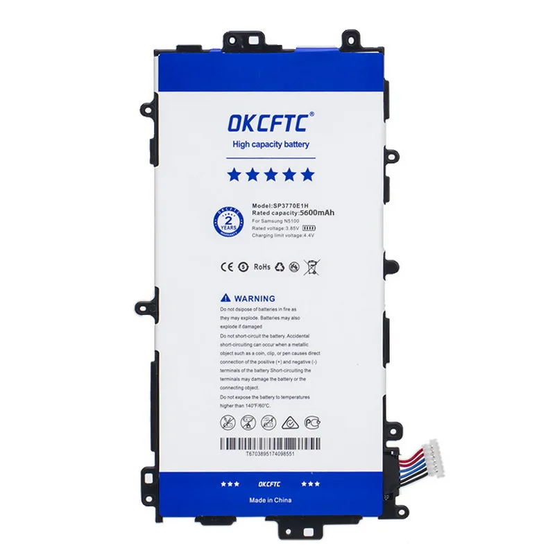 SP3770E1H 5600mAh Battery for Samsung Galaxy Note 8.0 N5100 N5120 N5110 GT-N5100 GT-N5110 Batteries | Mobile Phone