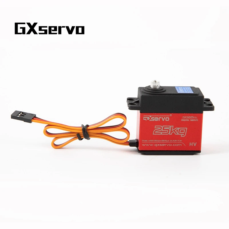

2 PCS GXservo GX3225MG 25KG Servo High Torque Digital Steering Metal Gear Servo for DIY Robot RC Car Airplane