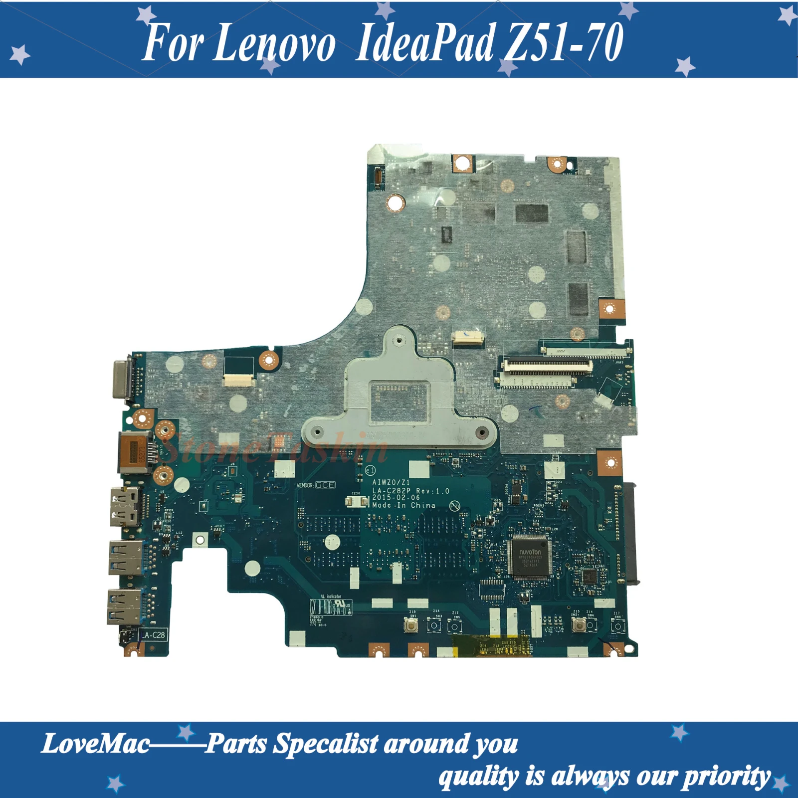 Высокое качество FRU:5B20J23689 для Lenovo Z51-70 Материнская плата ноутбука AIWZ0/Z1 LA-C282P SR23W