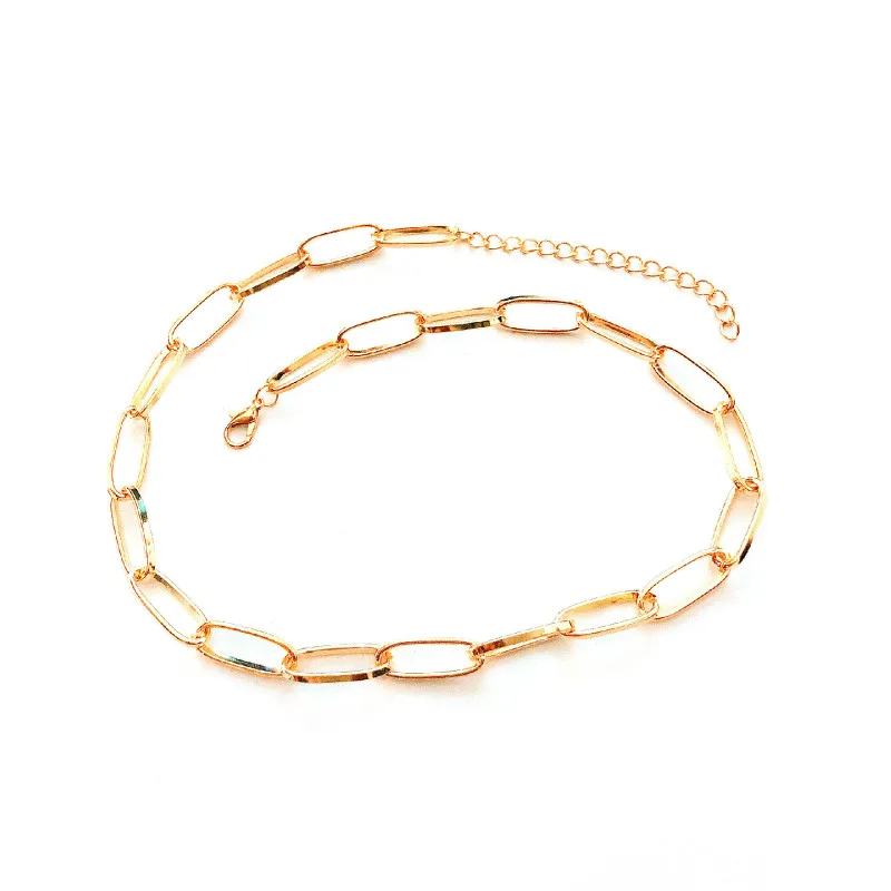 Кубинский чокер Майами Женский цепь под воротник в стиле панк и хип-хоп объемное