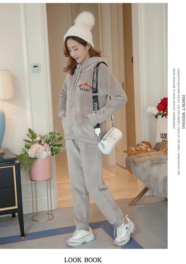 8332# зимняя модная одежда для кормящих мам, костюмы для кормления, толстовки, комплекты одежды для беременных женщин, Спортивная повседневная одежда для беременных