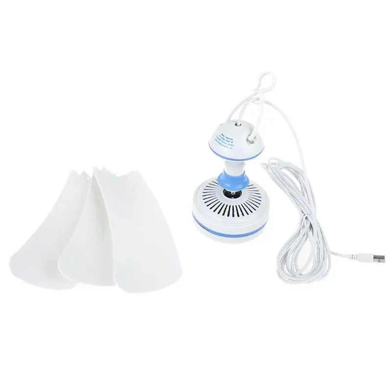 

5V USB потолочный вентилятор 17 "Тихий подвесной вентилятор Кемпинг палаточные болельщики для наружной кровати дома