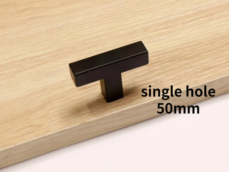 

Modern Black Cabinet Handle Square Closet Drawer Cupboard Pulls Bathroom Cabinet Handles Furniture Stainless Free shipping