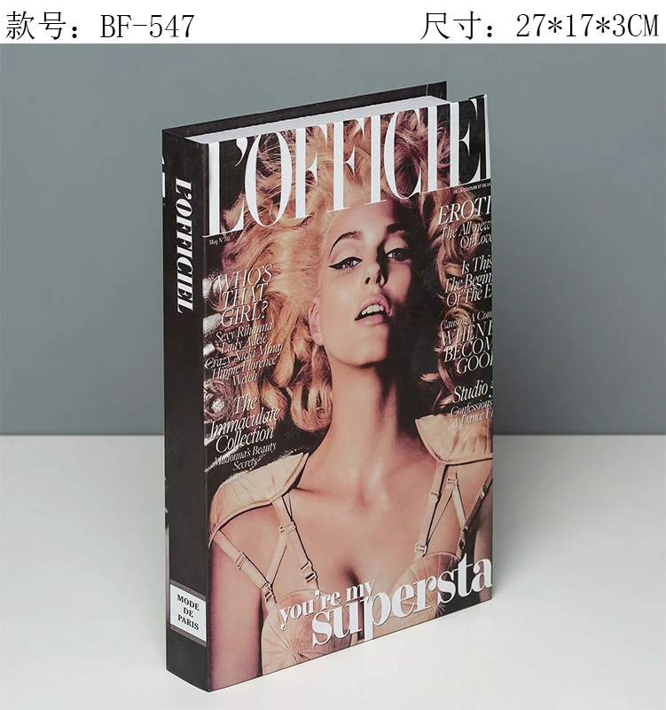 Поддельные книжные украшения Простой Современный английский реквизит модель