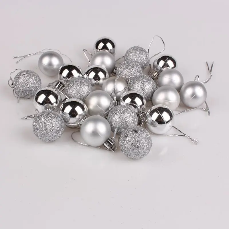 24 PCs decoration for Christmas tree balls елочный ball toy toys | Дом и сад