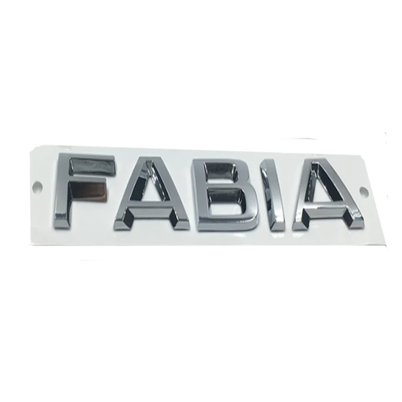 FABIA Новая наклейка для машины 3D ABS наклейка эмблема хром логотип для Skoda Octavia 2 A7 A5 Kodiaq Superb Fabia Yeti Rapid 1ZD853675 - Название цвета: FABIA