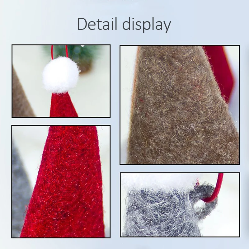 1 шт. рождественская подвеска плюшевая шляпа витрина на окно украшение для