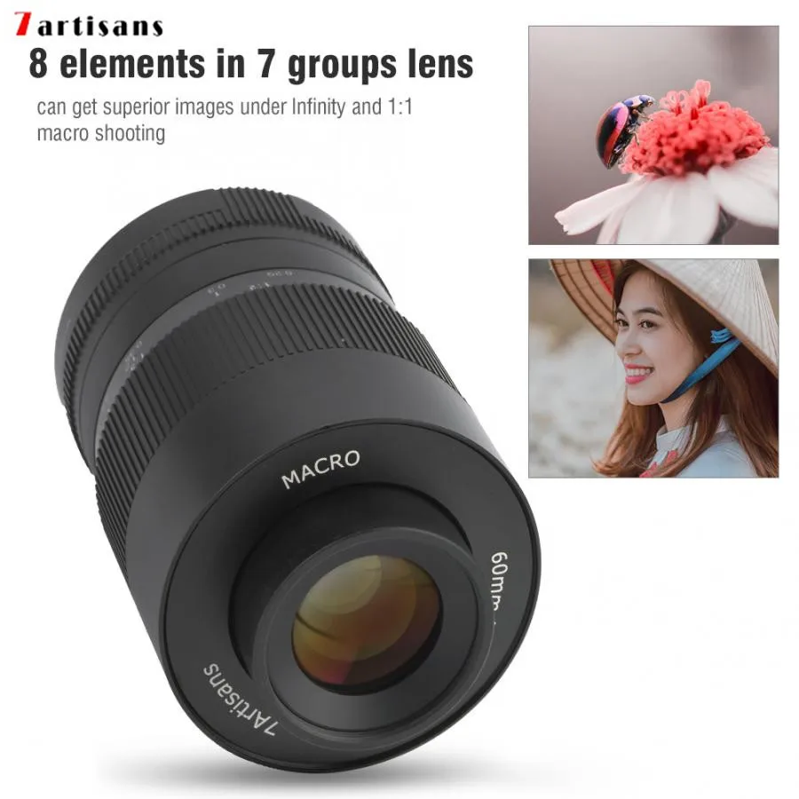 7 макросъемки 60 мм f2.8 1:1 увеличение макрообъектив подходит для Sony E mount Canon EOS RF Fuji