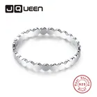 Женское кольцо из серебра 925 пробы, с прозрачными простыми точками