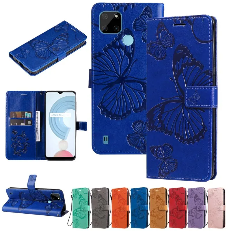 Кожаный чехол для Realme C21Y C 21 Y C21 C20 C20A C25 C25S C11 2021 GT Neo 2 2T 8i 8 Pro чехол-книжка с
