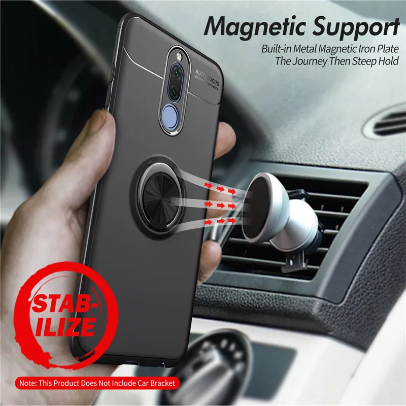 for huawei mate 10 lite case nova 2i mate10 lite business with finger ring magnetism holder phone back cover nova 2i coque free global shipping