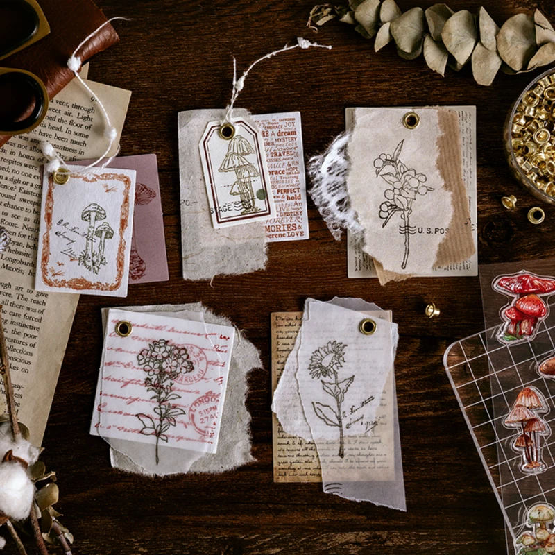 Ретро папоротник гриб Pinecone Подсолнух прозрачный силиконовый штамп для