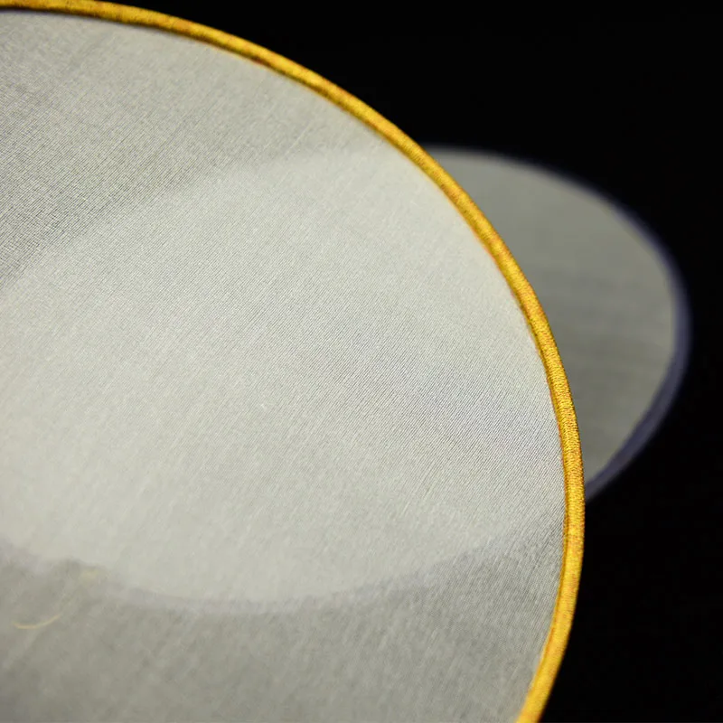 Ручной работы пустые вентиляторы для рук Круглый/пальмовый лист тутового