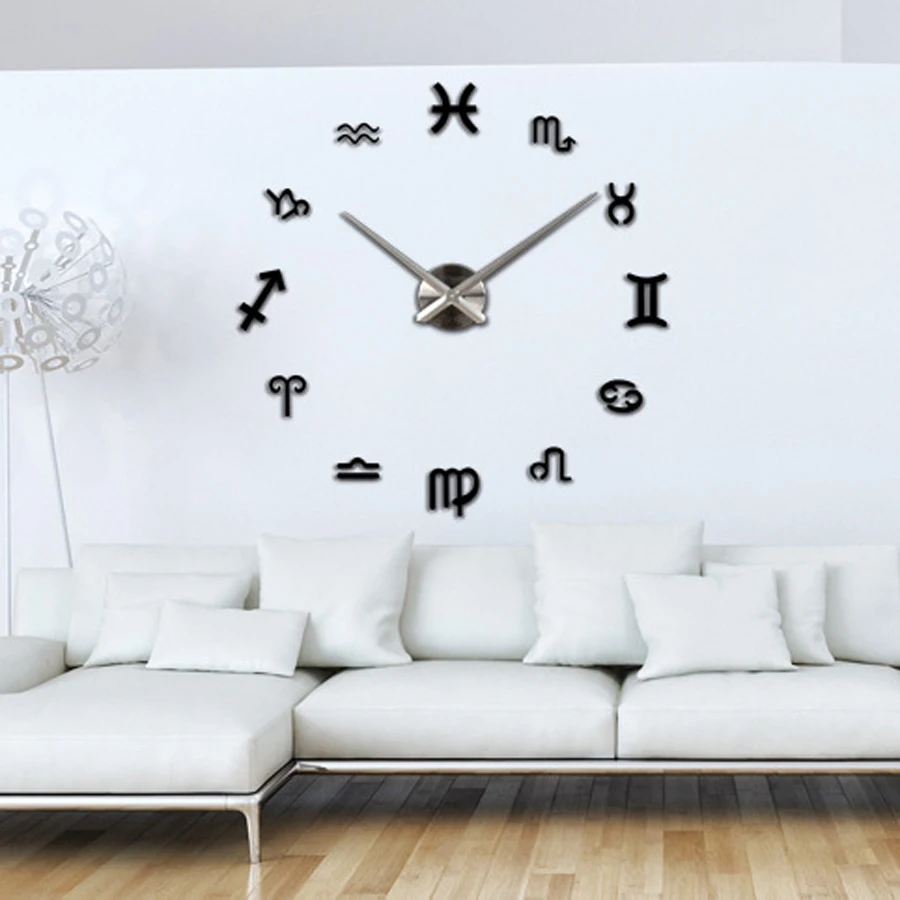 Настенные часы &quotсделай сам&quot Наклейки современный дизайн большие для гостиной
