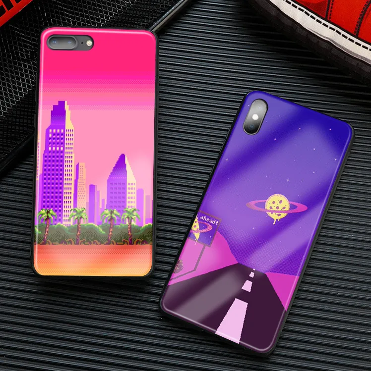 Художественный пиксель эстетический Инди пейзаж роскошный стеклянный Мягкий