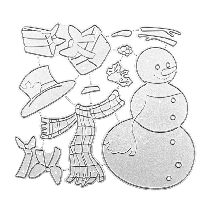 

Christmas Snowman Metal Cutting Dies Stencil Scrapbooking DIY Album Stamp Paper