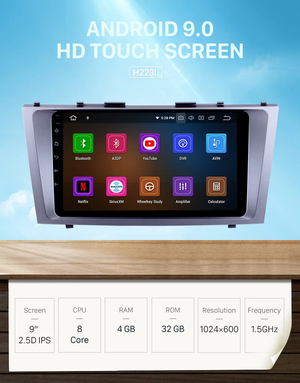 Seicane 9 дюймов Android 9,0 HD 1024*600 Автомобильный gps мультимедийный радио Navi плеер для 2007 2008 2009 2010 2011 Toyota CAMRY поддержка 3g