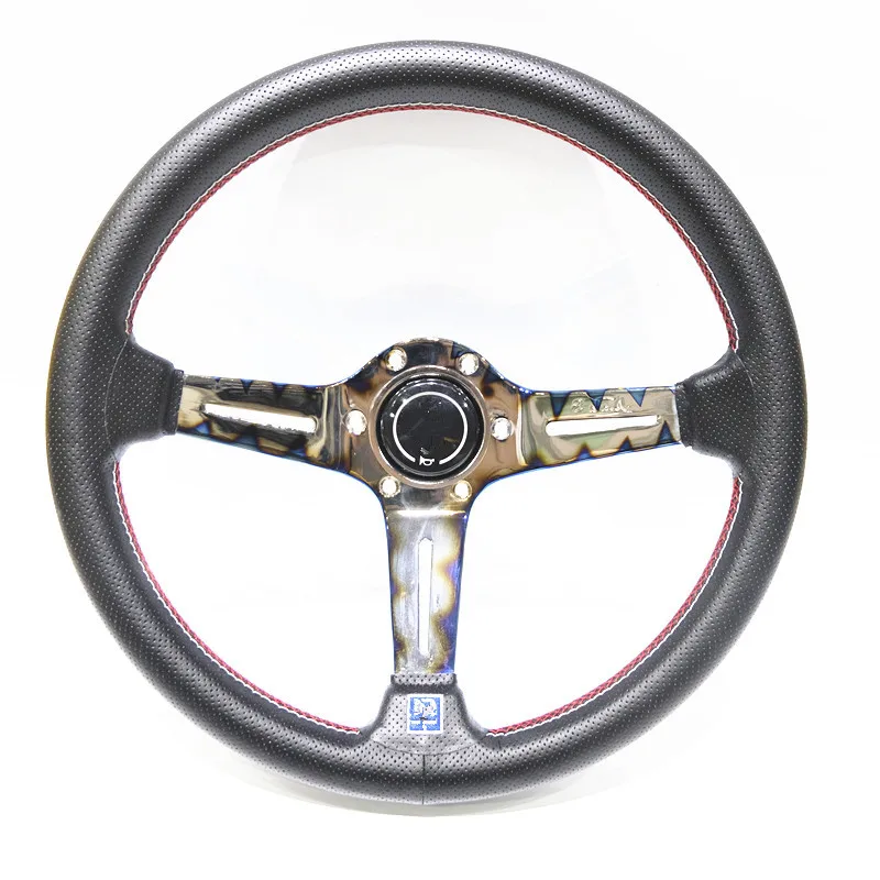 SPSLD 14 дюймов 350 мм Глубокая Кукуруза дрейфующий выпечки синий руль/замша рулевое