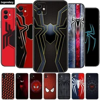 spider man logo phone cases for iphone 13 pro max case 12 11 pro max 8 plus 7plus 6s xr x xs 6 mini se mobile cell