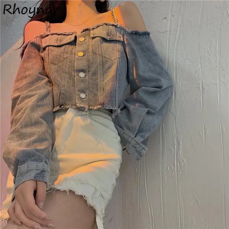 

Куртка Женская Базовая укороченная, однотонная универсальная однобортная Повседневная Уличная одежда с воротником-лодочкой в стиле препп...