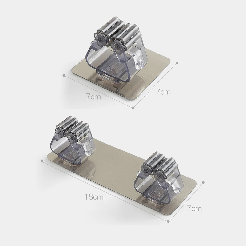 

Self-adhesive Multi-Function Hooks Wall Mounted Mop Organizer Holder RackBrush Broom Hanger Hook Kitchen bathroom Strong Hooks