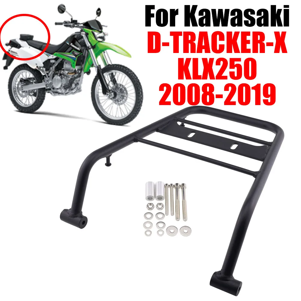 

For Kawasaki KLX 250 KLX250 2008 - 2019 Motorcycle Rear Seat Luggage Carrier Rack Support Holder Saddlebag Cargo Shelf Bracket