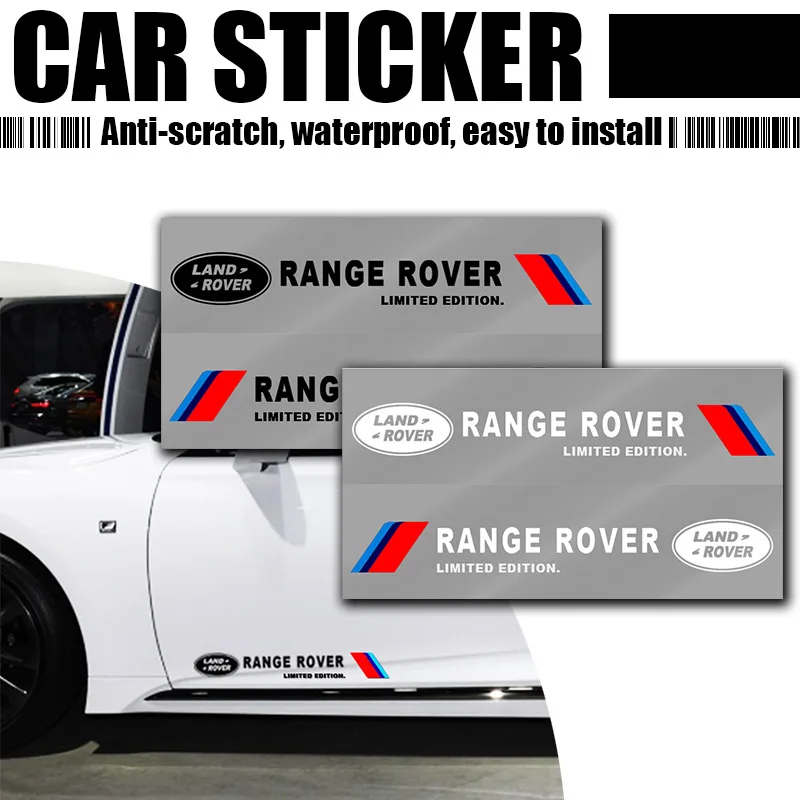 

Car Vinyl Automobiles Body Side Skirts Graphics Decals Racing Sport for Land Rover A9 Evoque Freelander LR4 LR2 L2 LF L319 L462