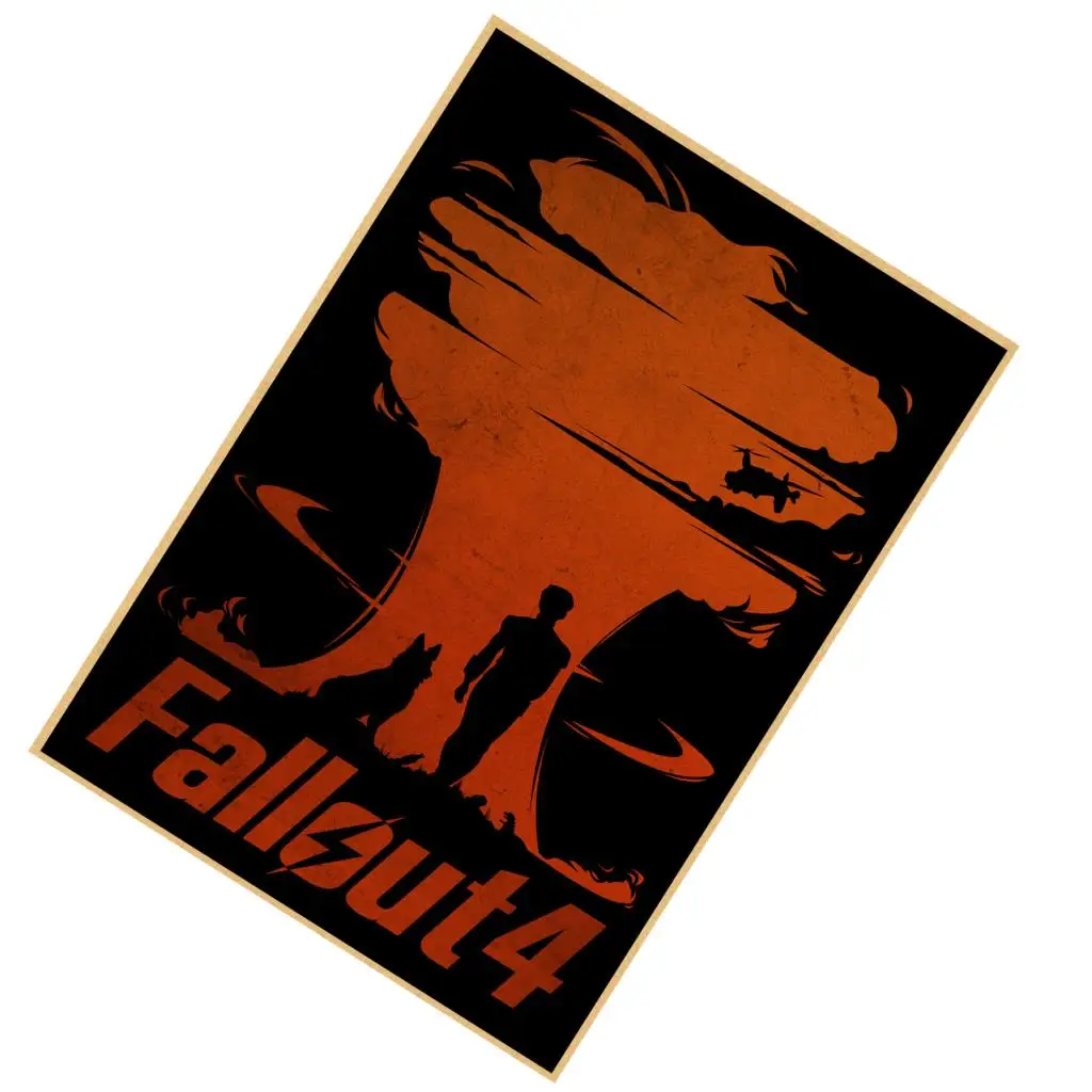 Fallout серия игра Ретро фотобумага Бар Кафе домашний декор живопись Настенная